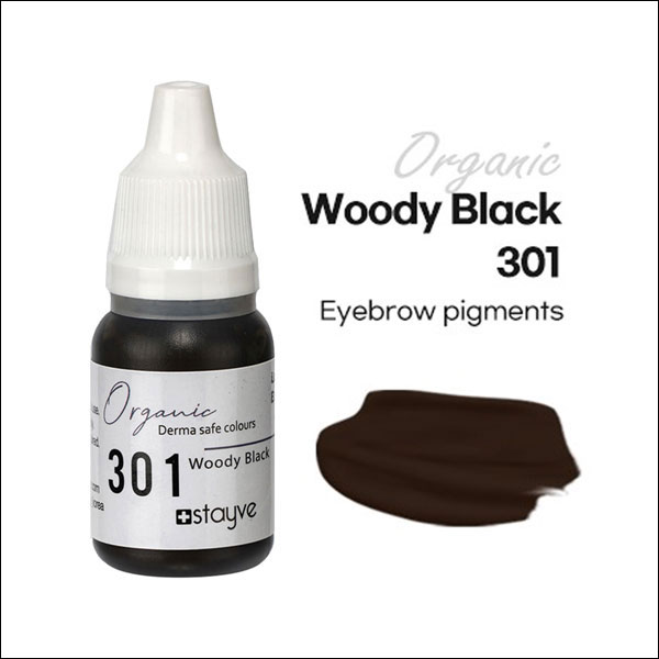 Organic Stayve pigment - Eyebrow - Wood Black