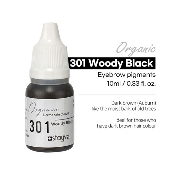 Organic Stayve pigment - Eyebrow - Wood Black